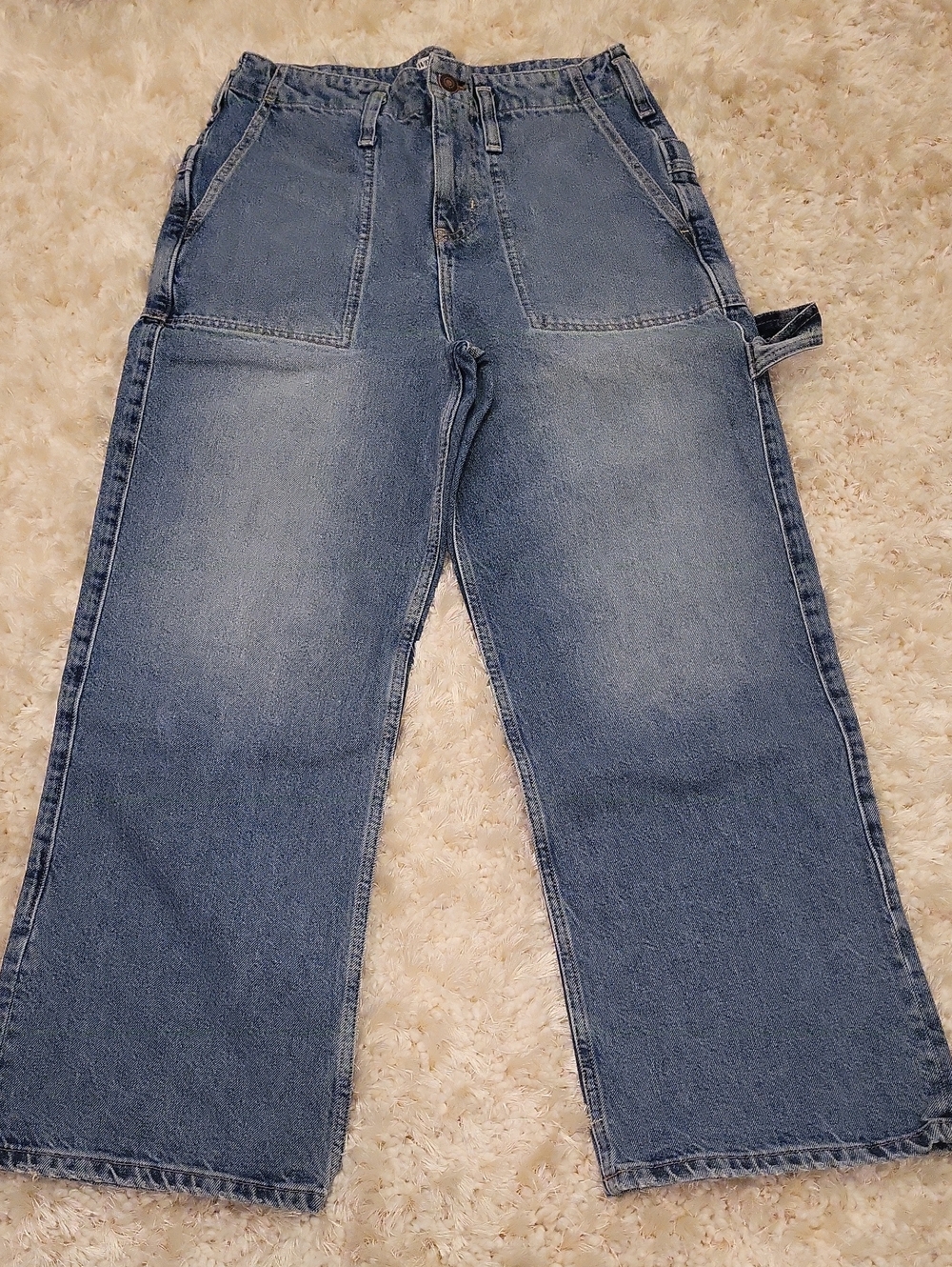 We The Free, Relaxed Carpenter Jeans - Light Blue